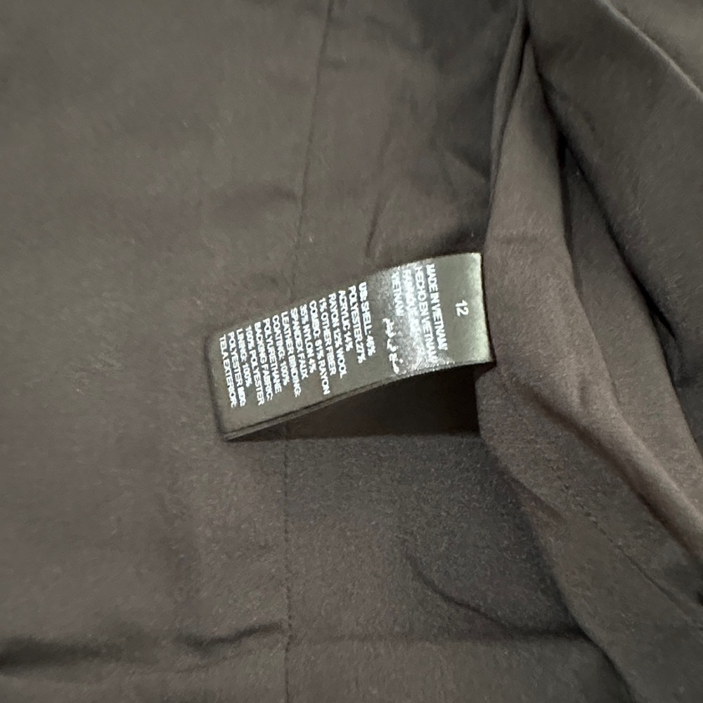 White House Black Market Tweed Blazer Black with Camel & Black Accents - Picture 12 of 16